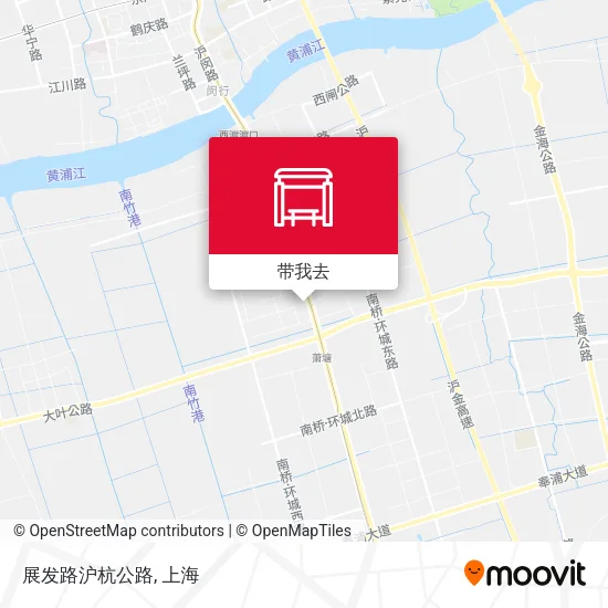 展发路沪杭公路地图