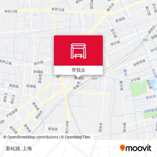 新站路地图