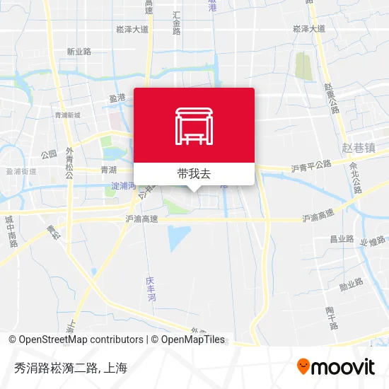 秀涓路崧漪二路地图