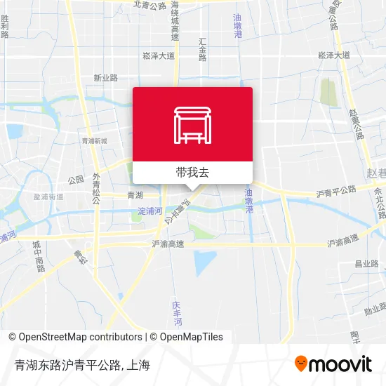 青湖东路沪青平公路地图