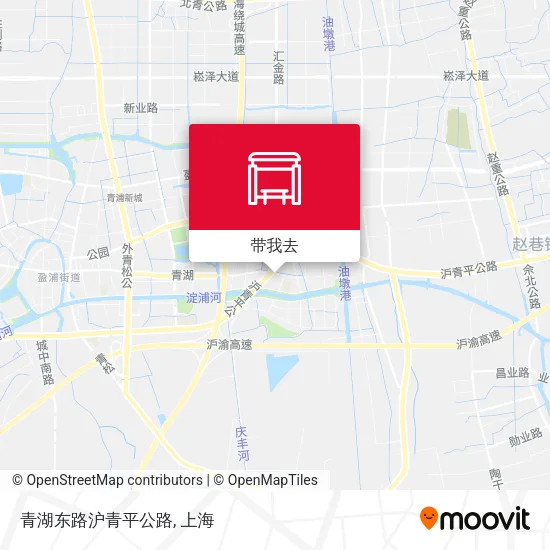 青湖东路沪青平公路地图