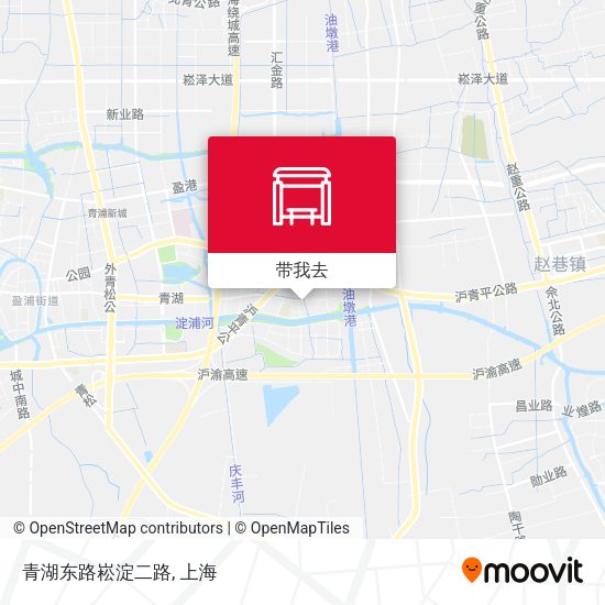 青湖东路崧淀二路地图