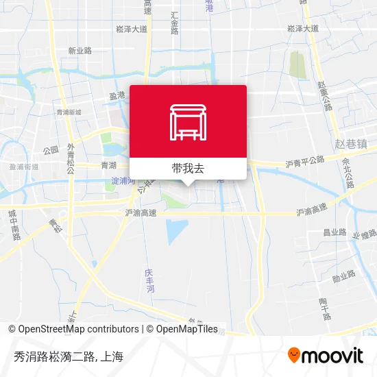 秀涓路崧漪二路地图