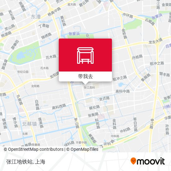 张江地铁站地图