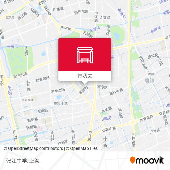 张江中学地图