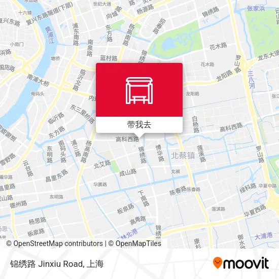 锦绣路 Jinxiu Road地图