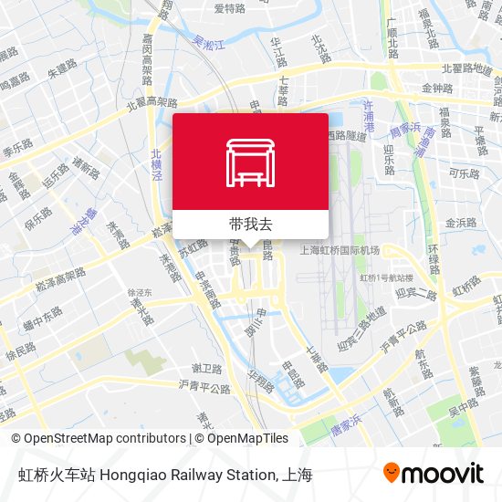 虹桥火车站 Hongqiao Railway Station地图