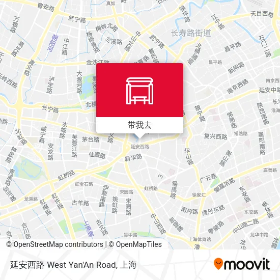 延安西路 West Yan'An Road地图