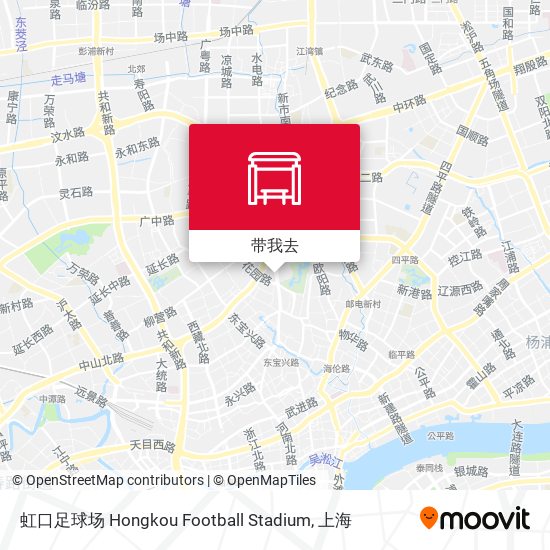 虹口足球场 Hongkou Football Stadium地图