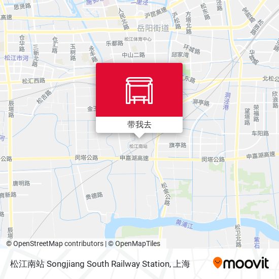 松江南站 Songjiang South Railway Station地图