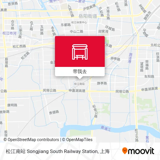 松江南站 Songjiang South Railway Station地图