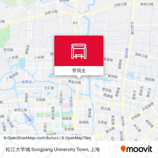 松江大学城 Songjiang University Town地图