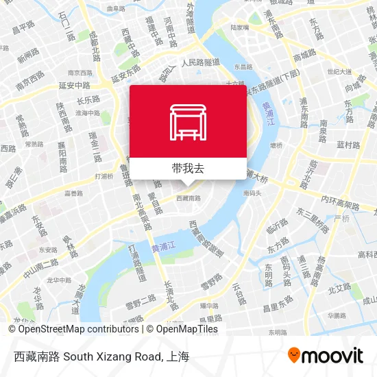 西藏南路 South Xizang Road地图