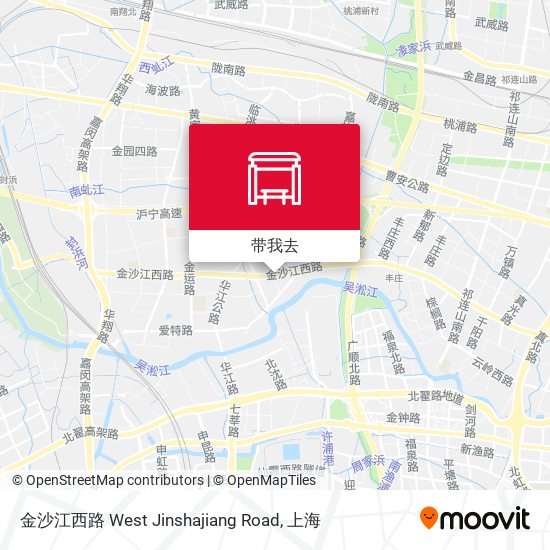 金沙江西路 West Jinshajiang Road地图