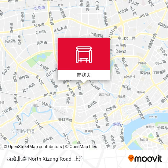 西藏北路 North Xizang Road地图