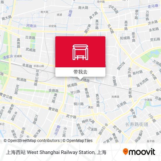 上海西站 West Shanghai Railway Station地图