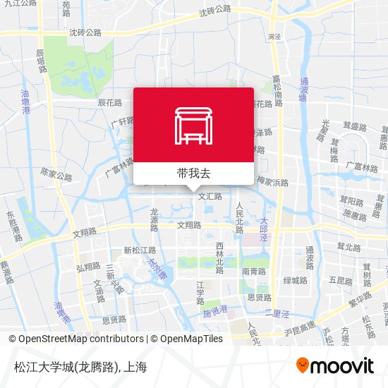 松江大学城(龙腾路)地图