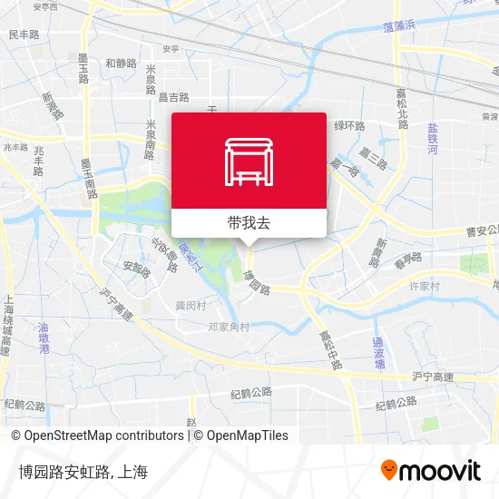 博园路安虹路地图