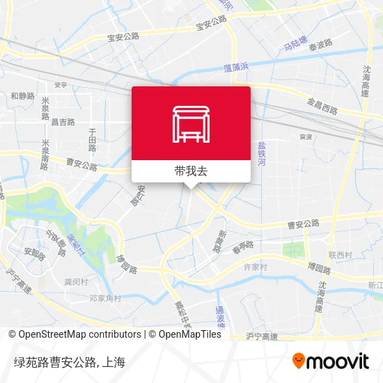 绿苑路曹安公路地图