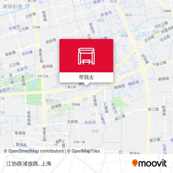 江协路浦放路地图