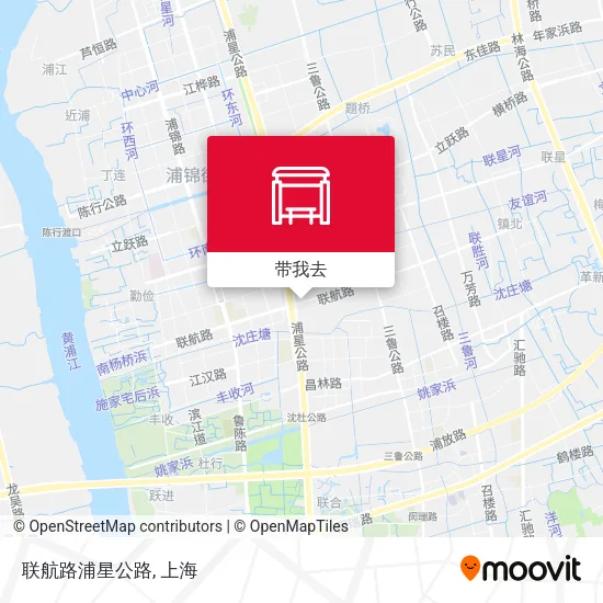 联航路浦星公路地图