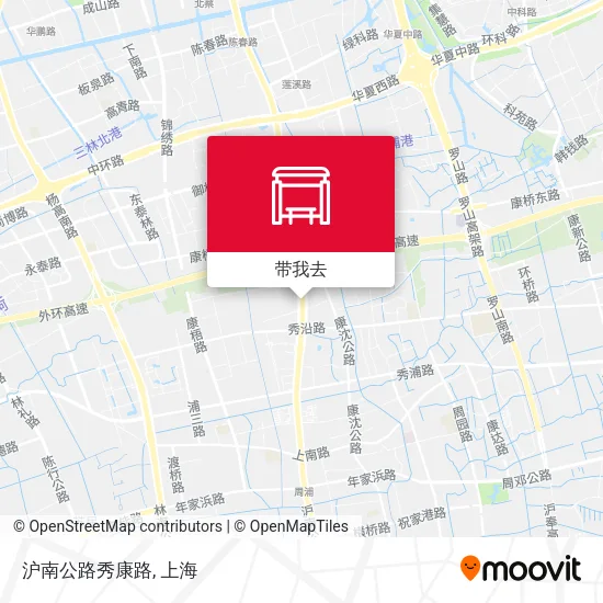 沪南公路秀康路地图