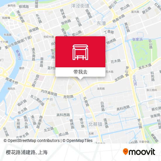 樱花路浦建路地图
