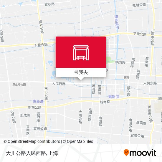 大川公路人民西路地图