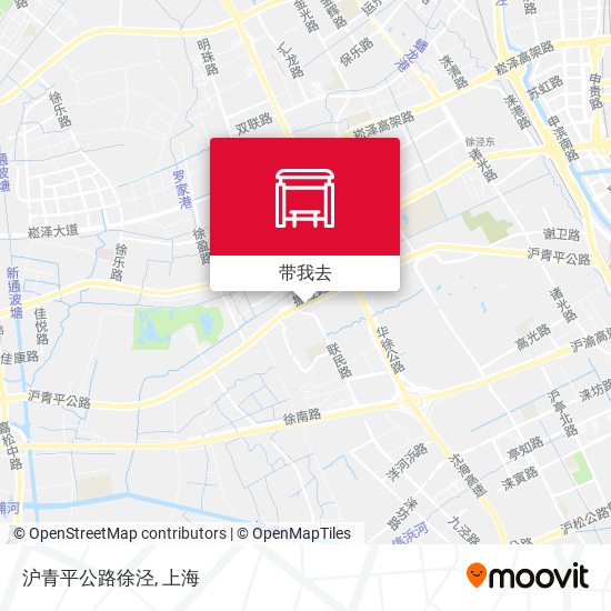 沪青平公路徐泾地图