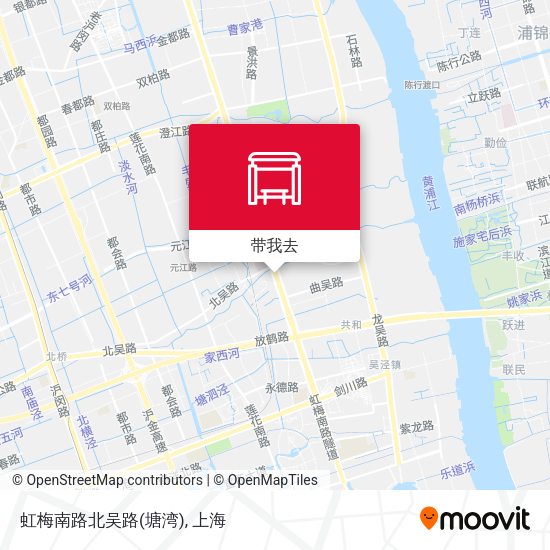 虹梅南路北吴路(塘湾)地图