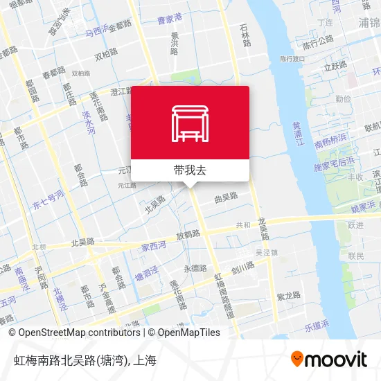 虹梅南路北吴路(塘湾)地图