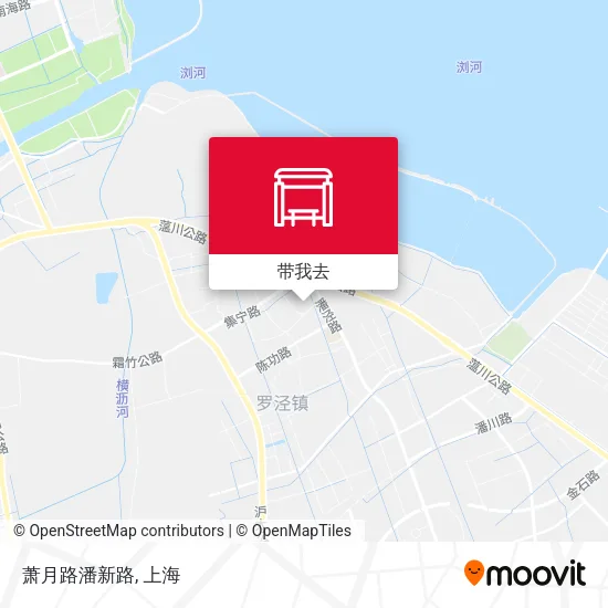 萧月路潘新路地图