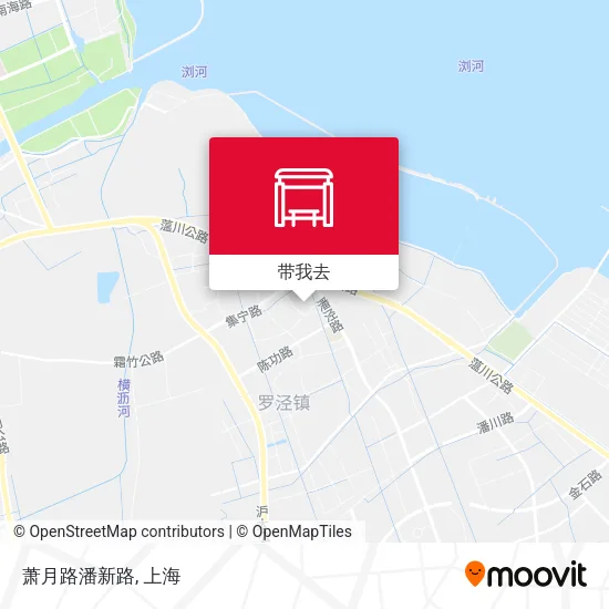 萧月路潘新路地图