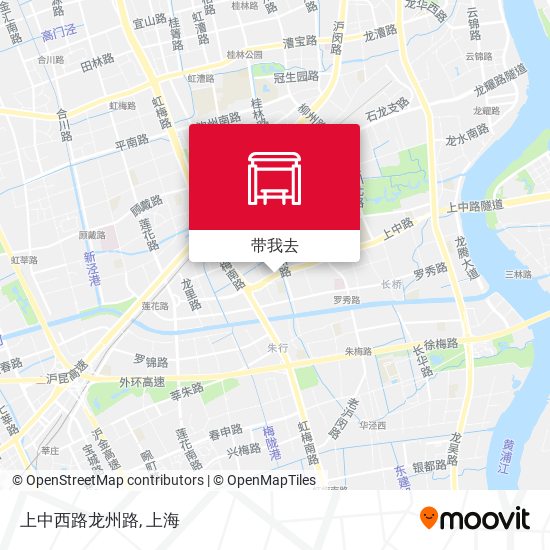 上中西路龙州路地图