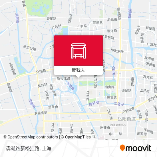 滨湖路新松江路地图