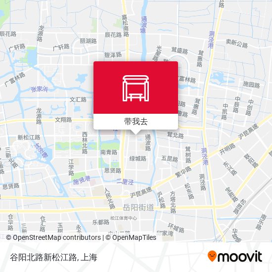 谷阳北路新松江路地图