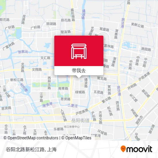 谷阳北路新松江路地图