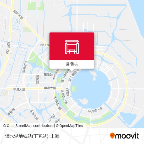 滴水湖地铁站(下客站)地图