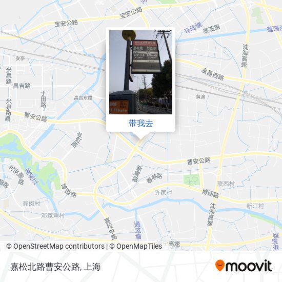 嘉松北路曹安公路地图