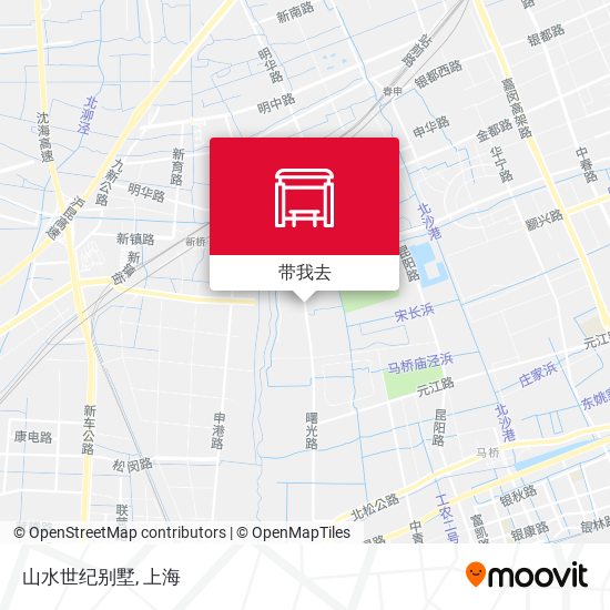 山水世纪别墅地图