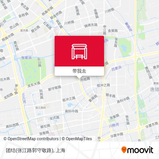团结(张江路郭守敬路)地图