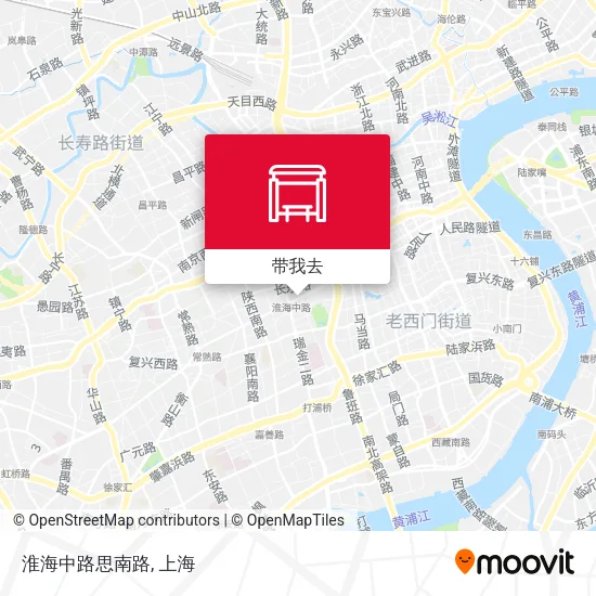 淮海中路思南路地图