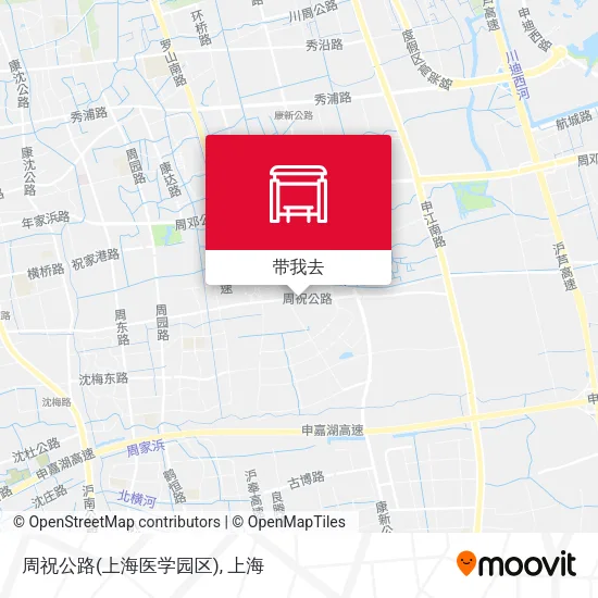 周祝公路(上海医学园区)地图