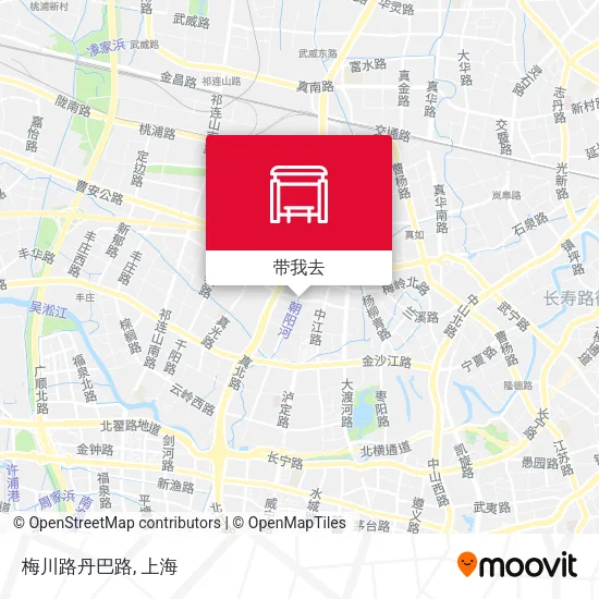 梅川路丹巴路地图