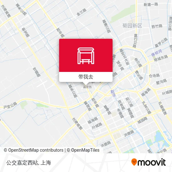 公交嘉定西站地图
