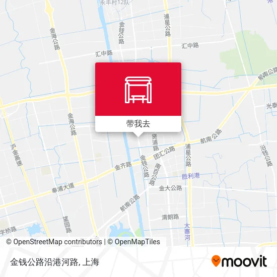 金钱公路沿港河路地图