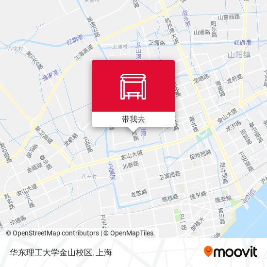 华东理工大学金山校区地图