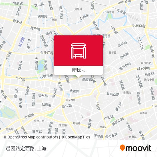 愚园路定西路地图