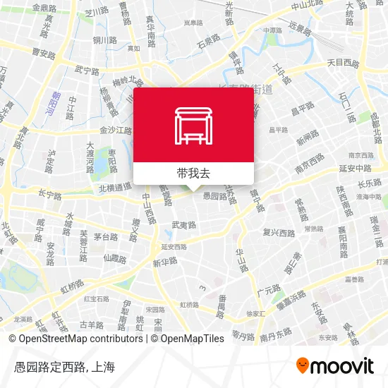 愚园路定西路地图