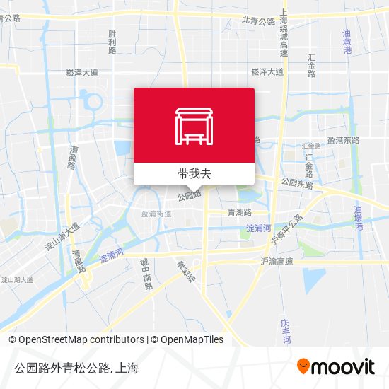 公园路外青松公路地图